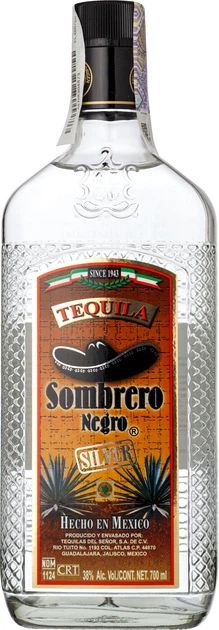 Текіла Sombrero Negro Silver 38% 0.7 л